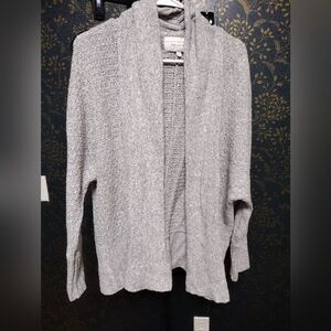 Anthro Angel Of The North Light Gray Cardigan